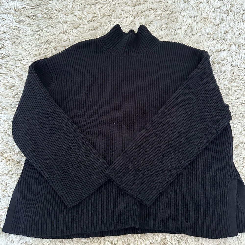 GAP Oversized Split-hem Mockneck Sweater - Picture 2 of 4
